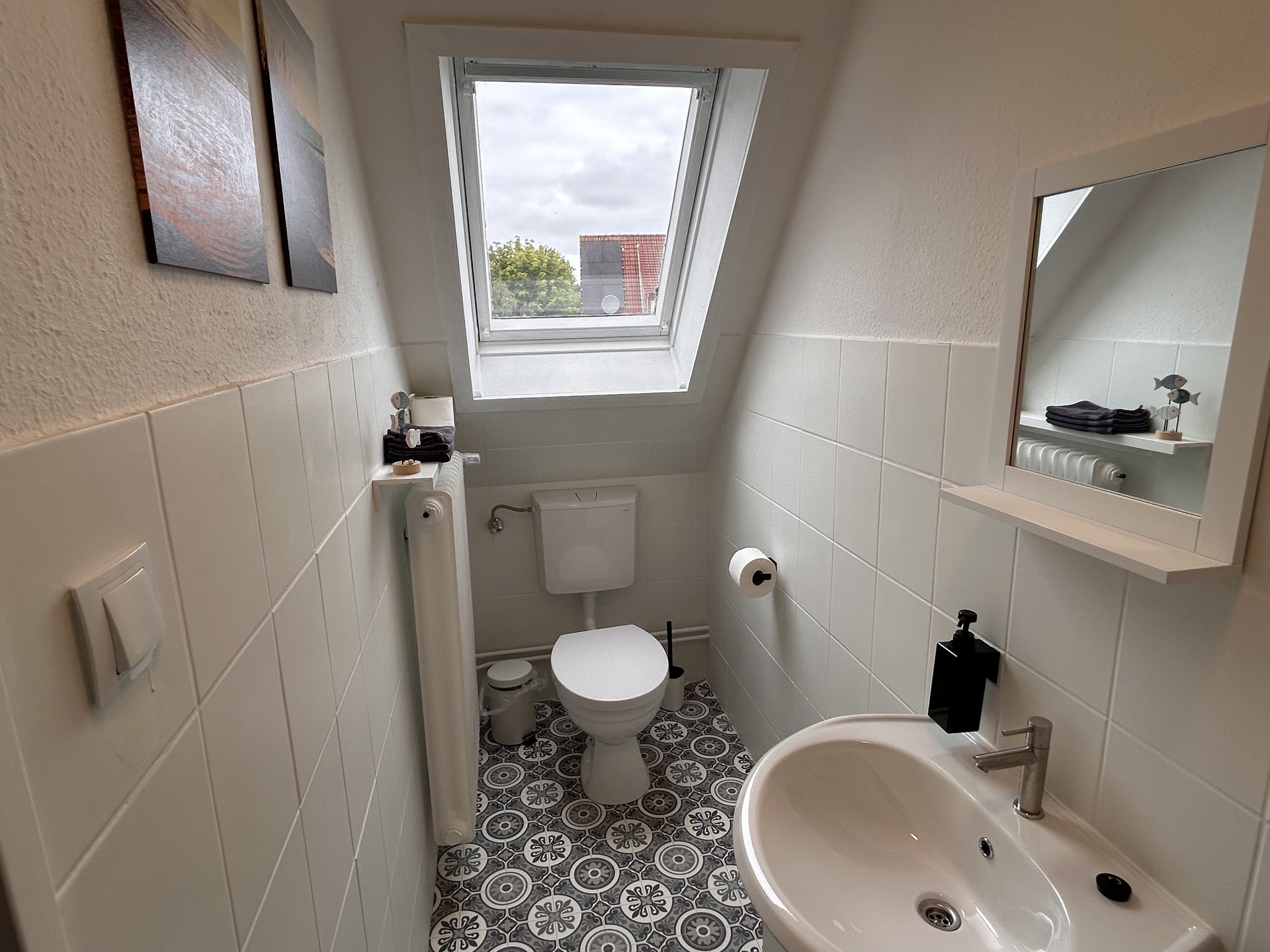 Separates WC im Obergeschoss der Ferienwohnung 4